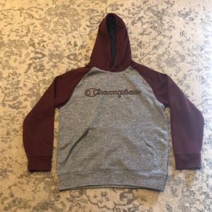 Red and GreyChampion Hoodie/Jacket